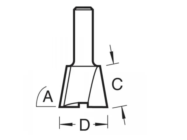 Trend C041A x 1/4 TCT Dovetail 104° 12.7 x 12.7mm