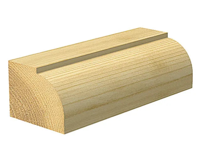 Trend C076 x 1/4 TCT Bearing Guided Ovolo & Round Over 6.3mm Radius