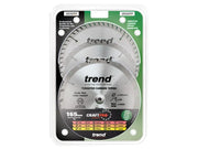 Trend CraftPro Cordless Saw Blade 165 x 20mm x 24T/40T/52T (Pack 3)