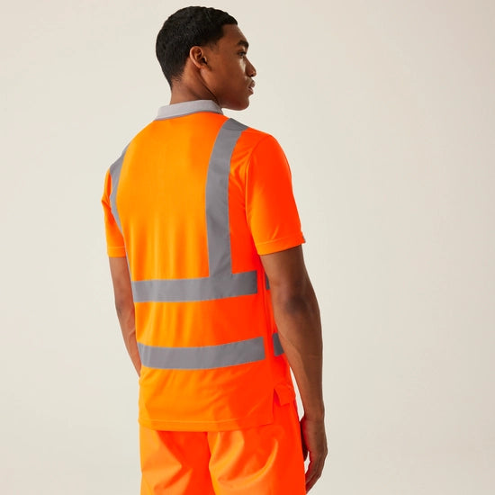 Regatta Professional Men's Hi-Vis Pro Contract Polo Shirt Class 2