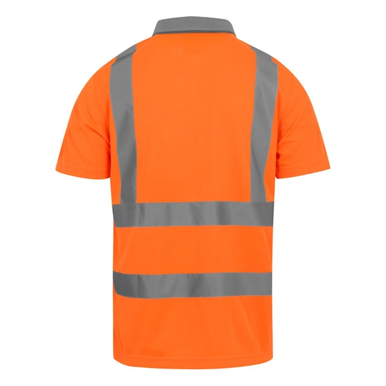 Regatta Professional Men's Hi-Vis Pro Contract Polo Shirt Class 2