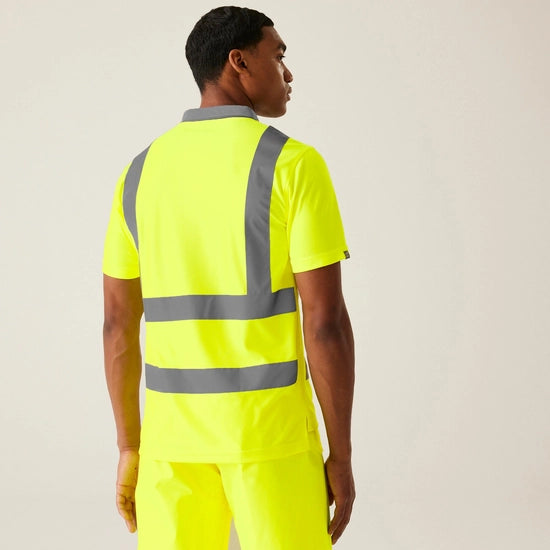 Regatta Professional Men's Hi-Vis Pro Contract Polo Shirt Class 2