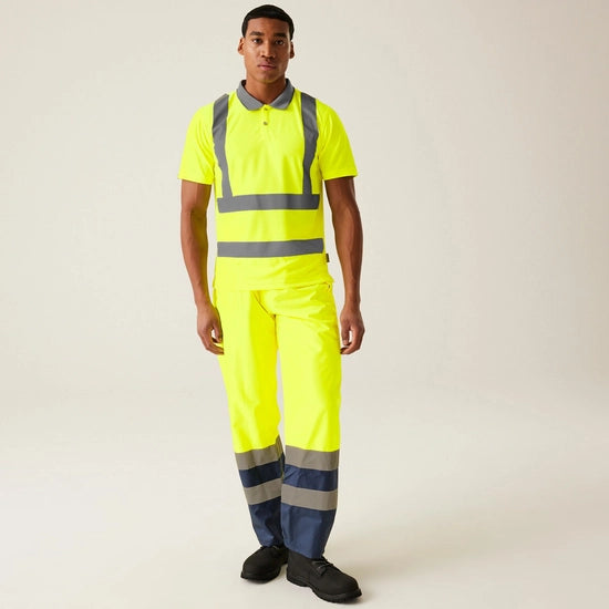 Regatta Professional Men's Hi-Vis Pro Contract Polo Shirt Class 2