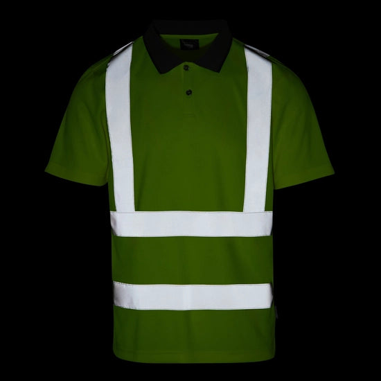 Regatta Professional Men's Hi-Vis Pro Contract Polo Shirt Class 2