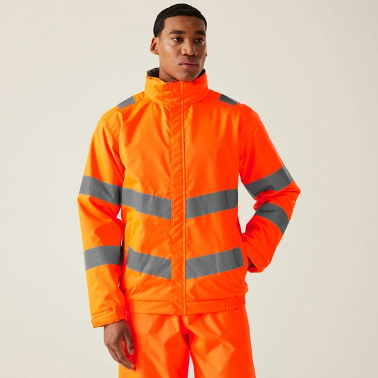 Regatta Professional Men's Hi-Vis Pro Contract Dover Waterproof Insulated Jacket Class 3