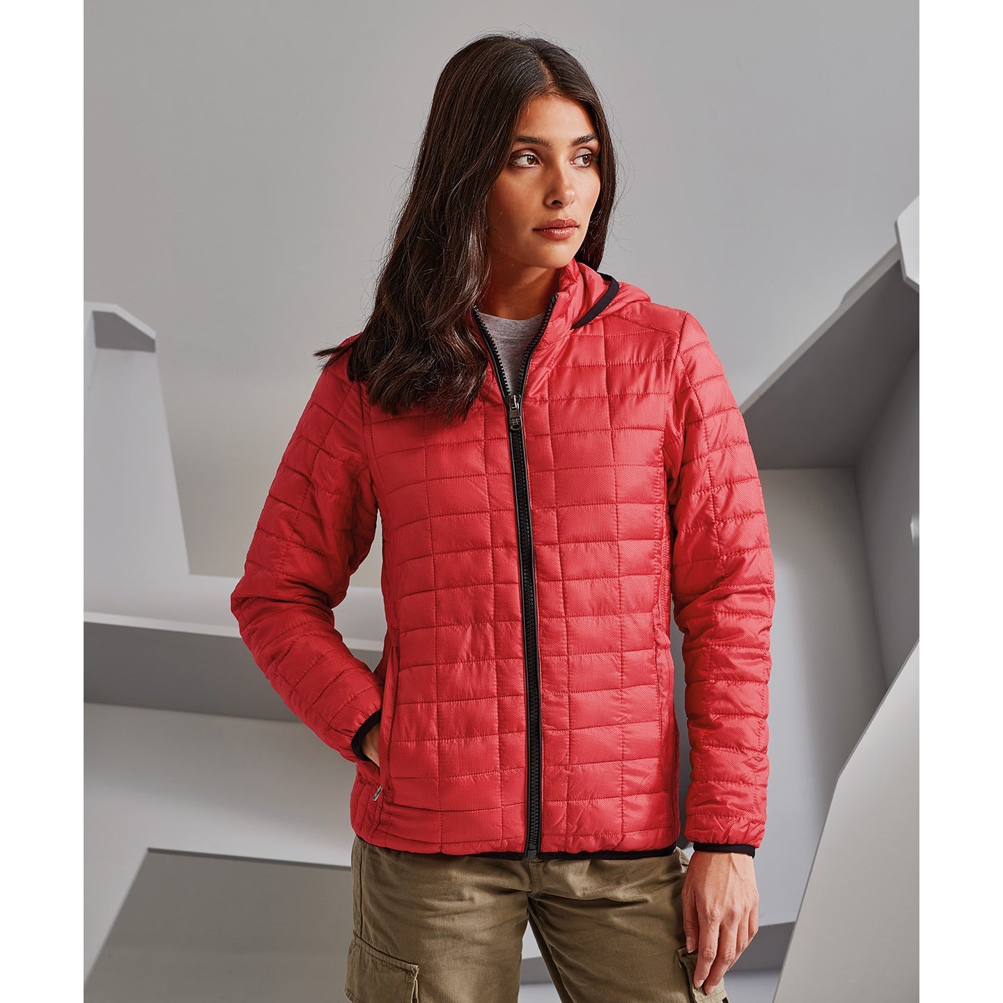 2786 Women's Honeycomb Hooded Jacket
