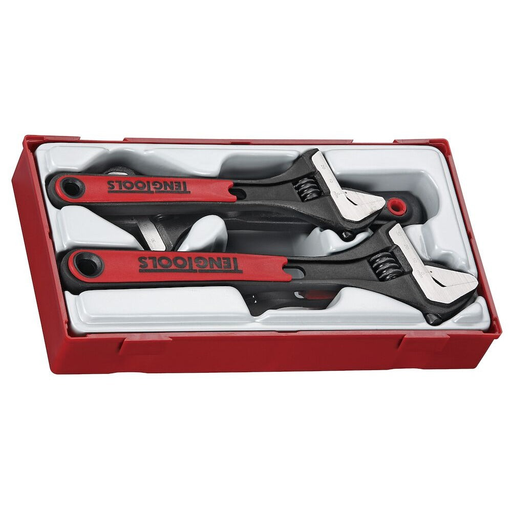 Teng Tools Adjustable Wrench Set TT1 4 Pieces