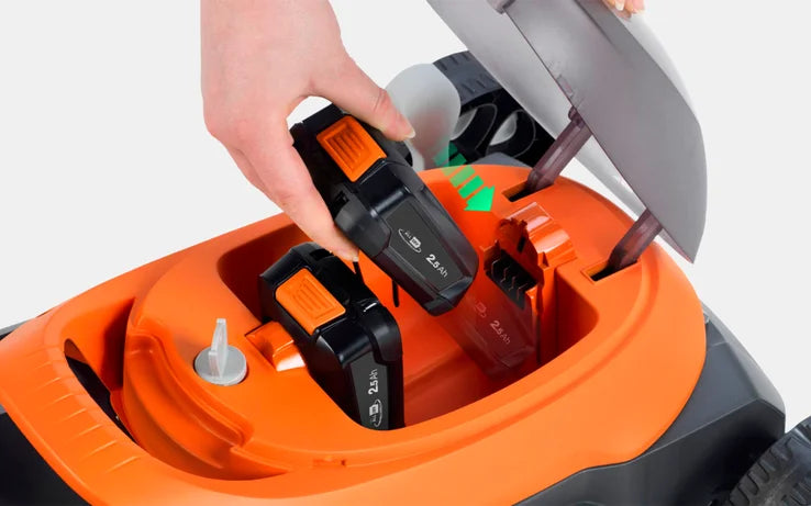 Flymo 36V UltraStore 380R - Smart, Cordless Mower with Compact, Foldable Design