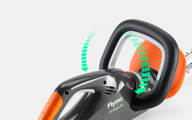 FLYMO 18V UltraCut 500 Cordless Hedge Trimmer – 2.5Ah Kit