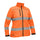 Bisley Womens Taped Hi-Vis Softshell Jacket #colour_orange