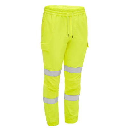 Bisley Taped Hi-Vis Flx & Move 4 Way Stretch Jogger #colour_yellow