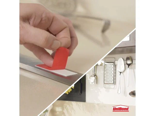 UniBond No More Nails Indoor & Outdoor Permanent Mounting Tape Strips (Pack of 10)