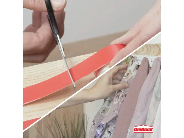 UniBond No More Nails Indoor & Outdoor Permanent Mounting Tape Roll 19mm x 1.5m