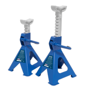 Sealey Axle Stands (Pair) 2 Tonne Capacity per Stand Ratchet Type - Blue
