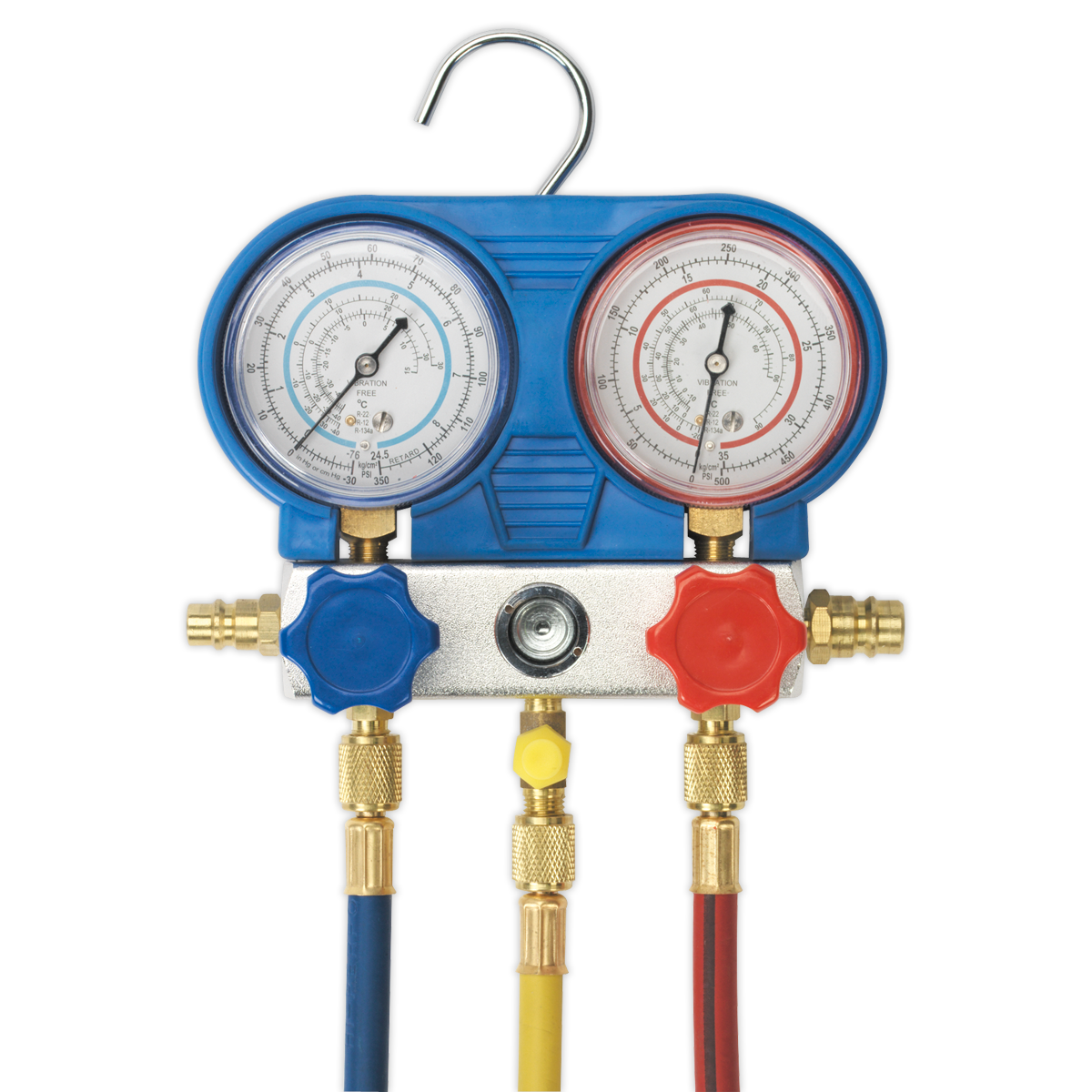 Sealey Air Conditioning System Manifold with Sight Glass