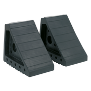 Sealey Rubber Wheel Chocks - Pair WC01