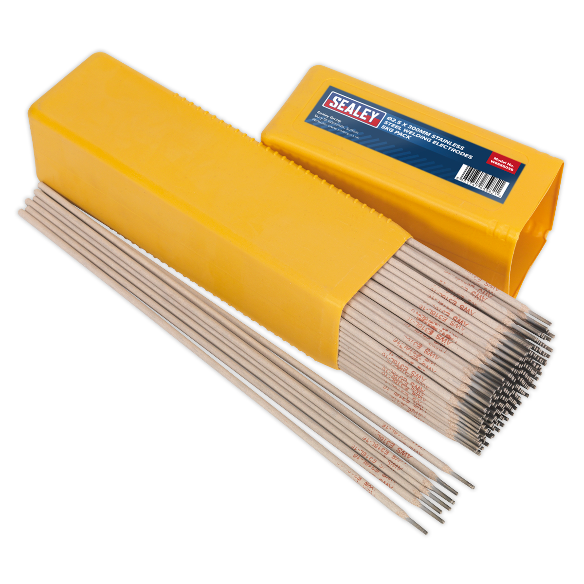 Sealey Welding Electrodes Stainless Steel Ø2.5 x 300mm 5kg Pack
