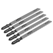 Sealey Jigsaw Blade Wood & Plastics 75mm 10tpi - Pack of 5 WJT101BR