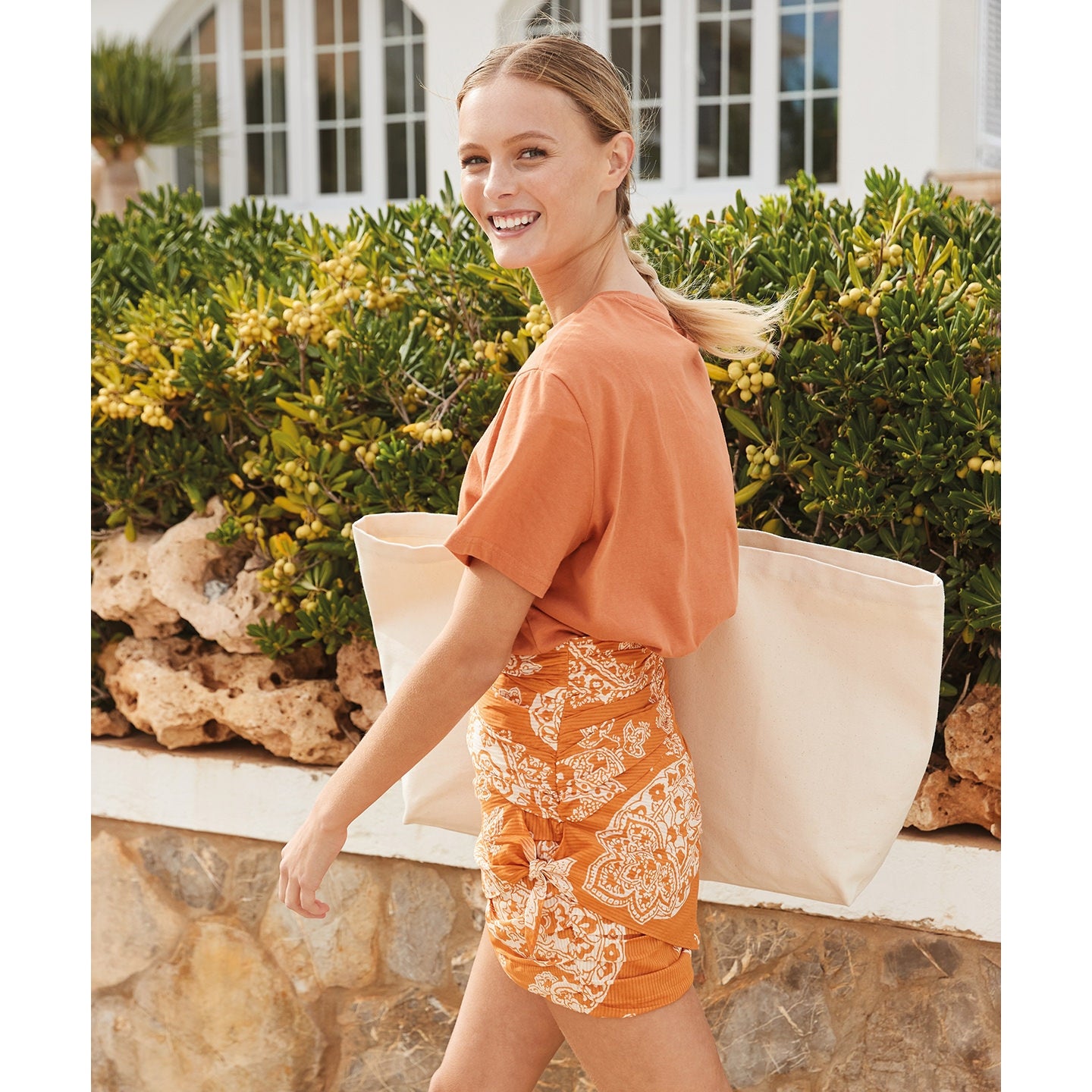 Westford Mill Oversized Canvas Tote Bag