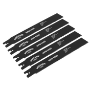 Sealey Pipe Saw Blade 200 x 25 x 1.7mm 8tpi - Pack of 5
