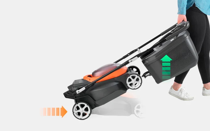 Flymo 36V UltraStore 380R - Smart, Cordless Mower with Compact, Foldable Design