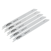 Sealey Reciprocating Saw Blade Metal 150mm 18tpi - Pack of 5 WRS3014/150