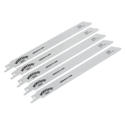 Sealey Reciprocating Saw Blade Metal 225mm 18tpi - Pack of 5