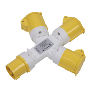 Sealey 2P+E 3-Way Adaptor 110V