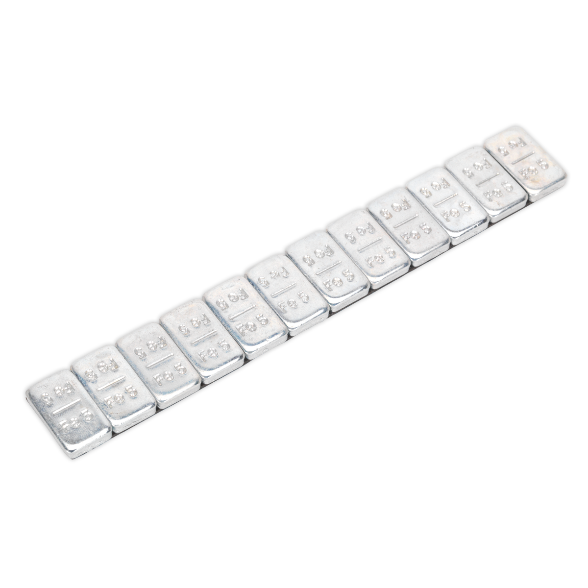 Sealey Wheel Weight 5g Adhesive Zinc Plated Steel Strip of 12 Pack of 100