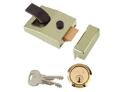 Yale Locks 89 Deadlock Nightlatch 60mm Backset Brasslux Finish Box