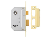 Yale Locks PM236 Bathroom 2 Lever Sashlock Polished Brass 67mm 2.5in