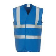 Yoko Hi-Vis 2-Band-And-Braces Waistcoat - Royal Blue