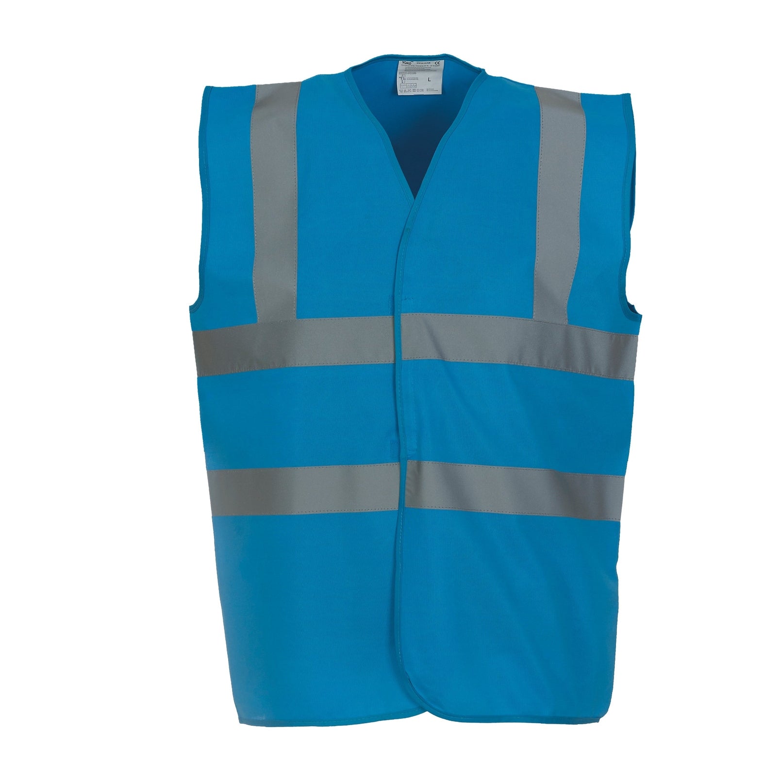 Yoko Hi-Vis 2-Band-And-Braces Waistcoat - Sapphire
