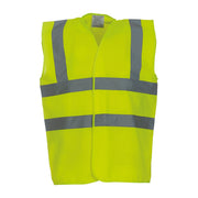 Yoko Hi-Vis 2-Band-And-Braces Waistcoat - Yellow