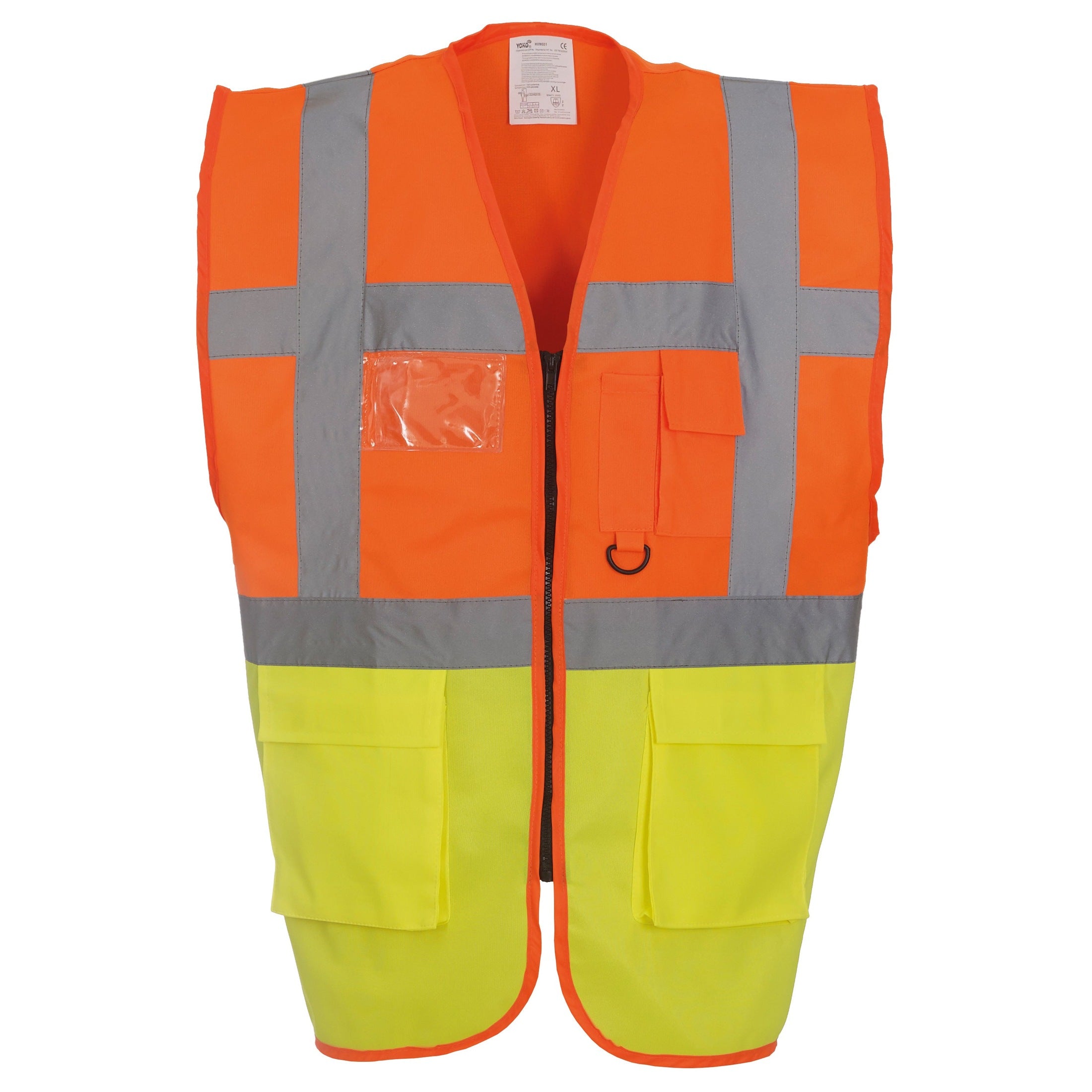 Yoko Multifunctional Executive Hi-Vis Waistcoat - Orange/Yellow