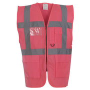 Yoko Multifunctional Executive Hi-Vis Waistcoat - Pink