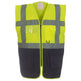 Yoko Multifunctional Executive Hi-Vis Waistcoat - Yellow/Navy