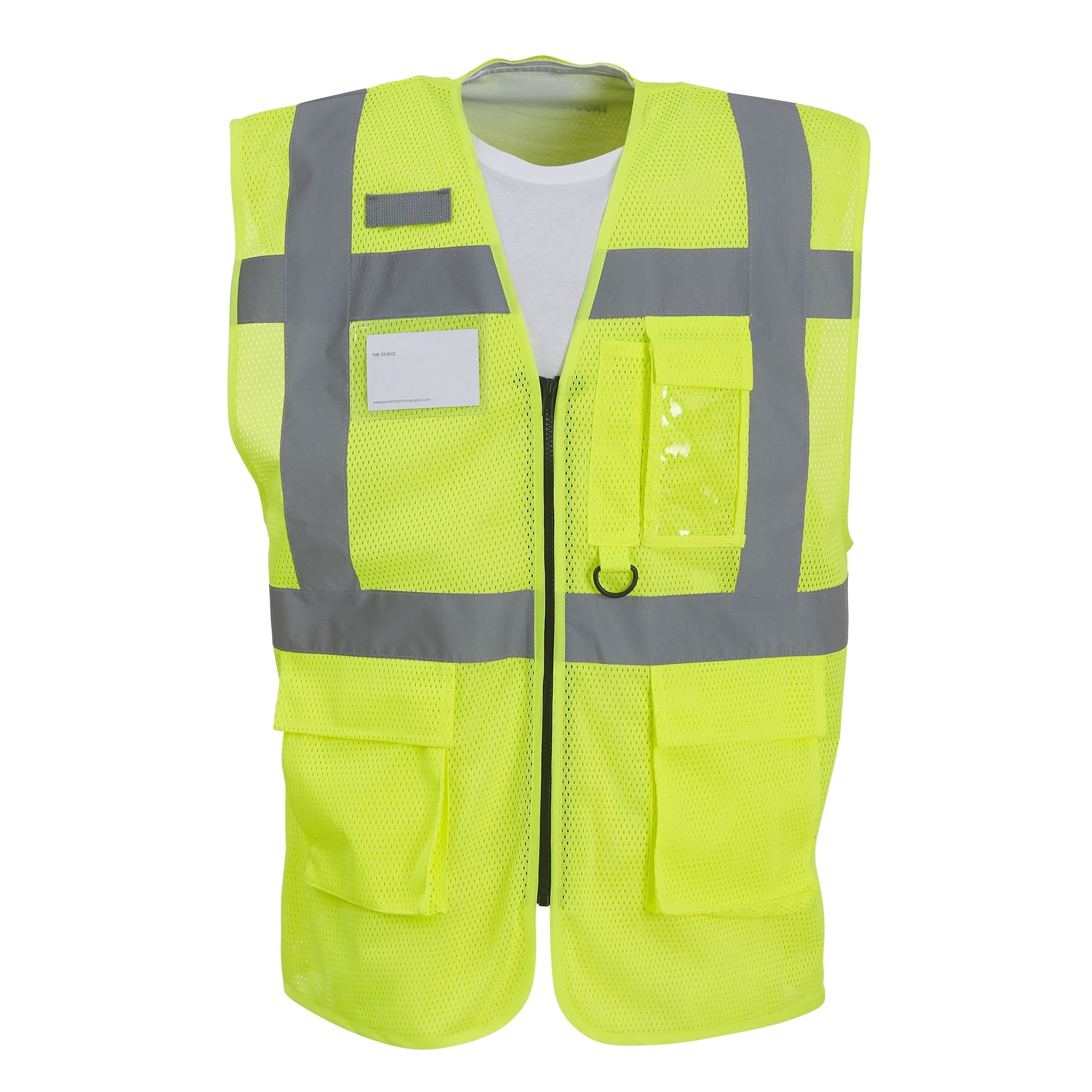 Yoko Hi-Vis Top Cool Open-Mesh Executive Waistcoat