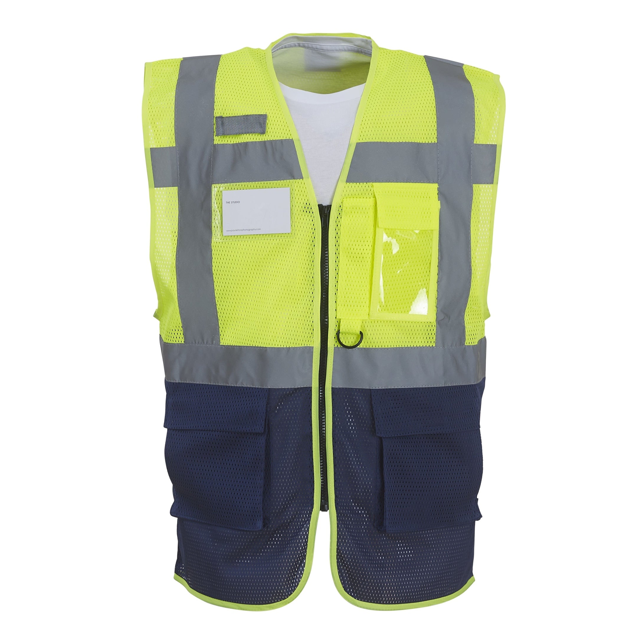 Yoko Hi-Vis Top Cool Open-Mesh Executive Waistcoat