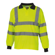 Yoko Hi-Vis Long Sleeve Polo