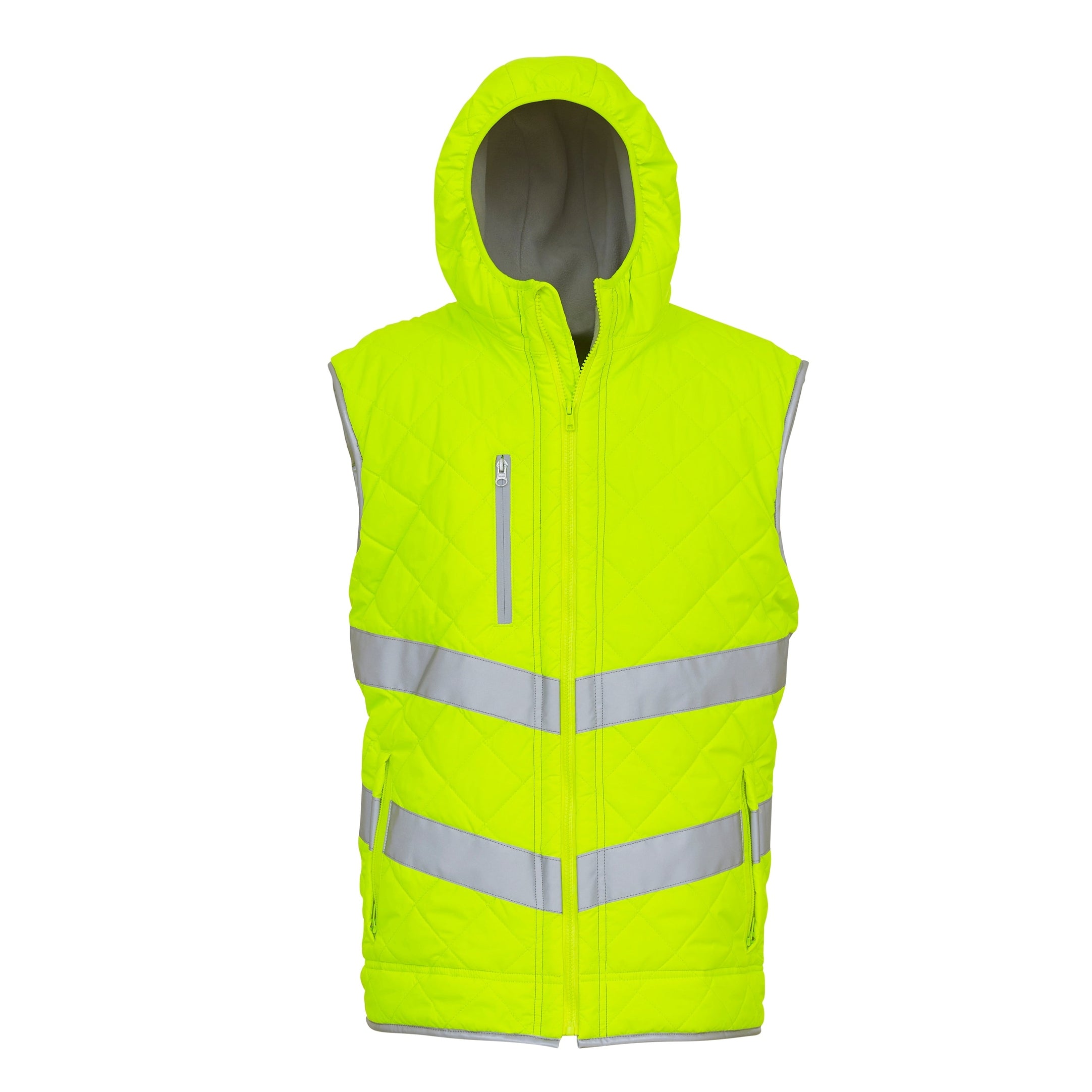 Yoko Hi-Vis Kensington Hooded Gilet