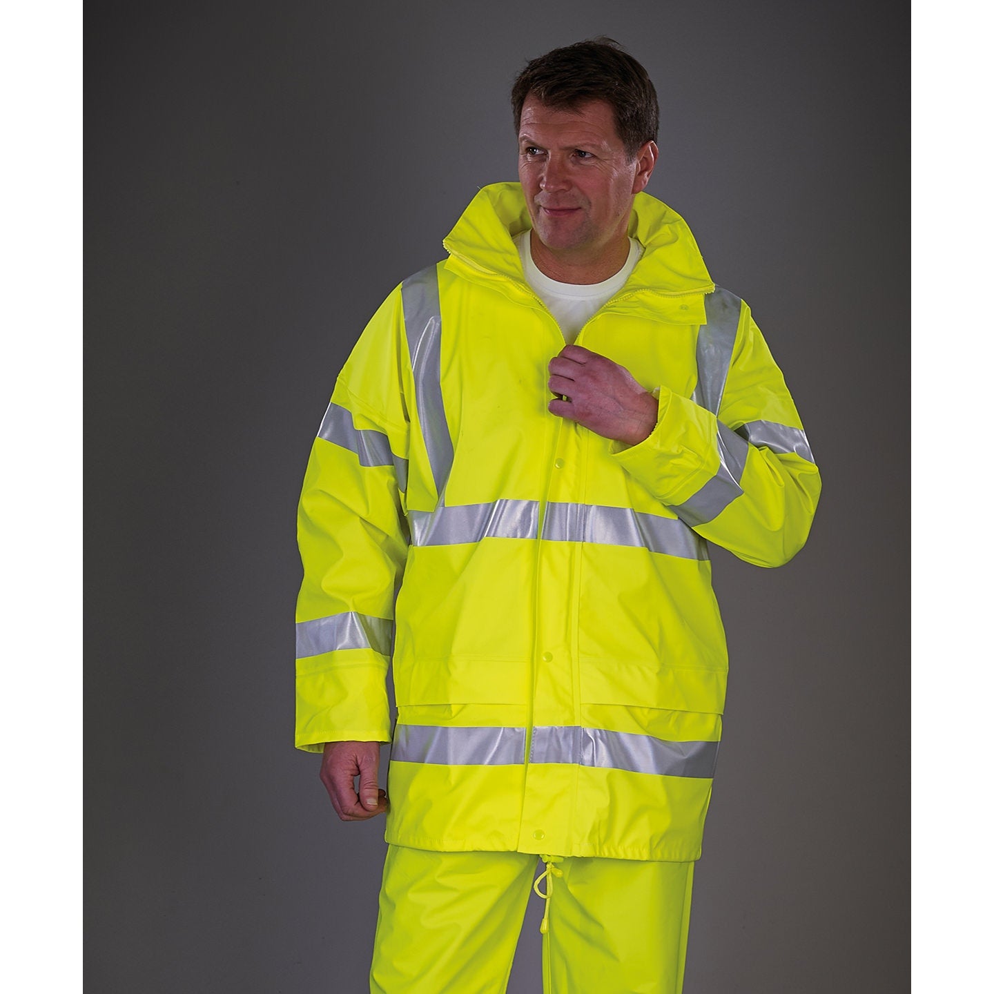 Yoko Hi-Vis Soft Flex Breathable U-Dry Jacket