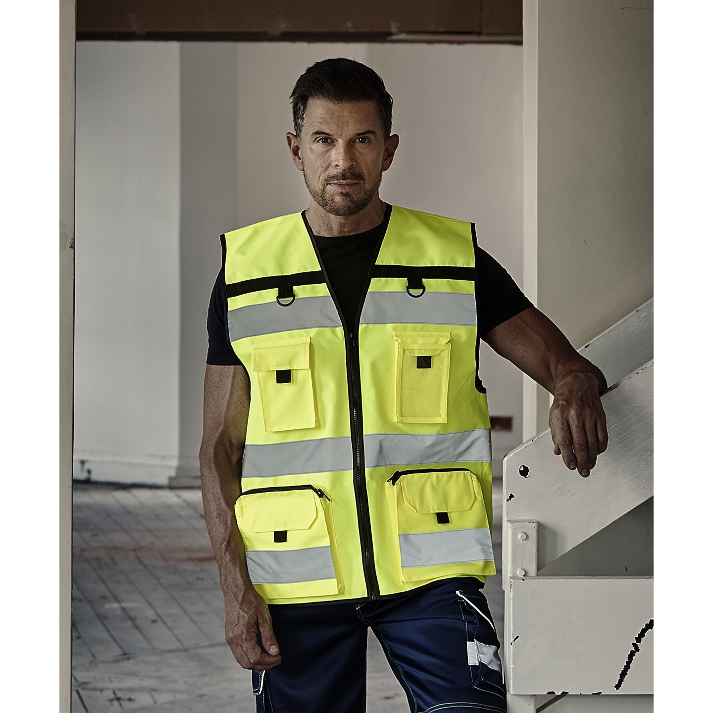 Yoko Hi-Vis Ripstop Tool Vest