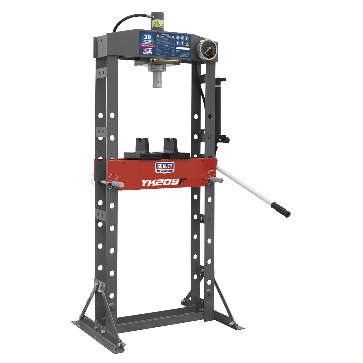 Sealey Hydraulic Press 20 Tonne Floor Type YK209F