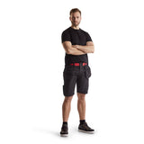 Blaklader Service Shorts with Nailpockets 1494 #colour_black-red