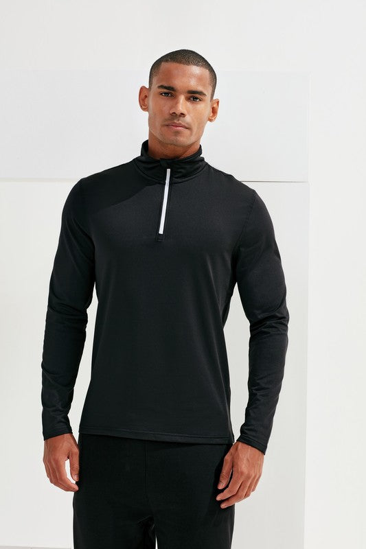 TriDri® Recycled Long Sleeve Brushed Back ¼ Zip Top