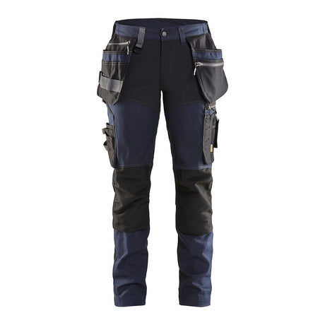 Blaklader Women's Craftsman Trousers with Stretch 7115 #colour_dark-navy-black