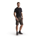 Blaklader Service Shorts with Nailpockets 1494 #colour_dark-olive-green-black