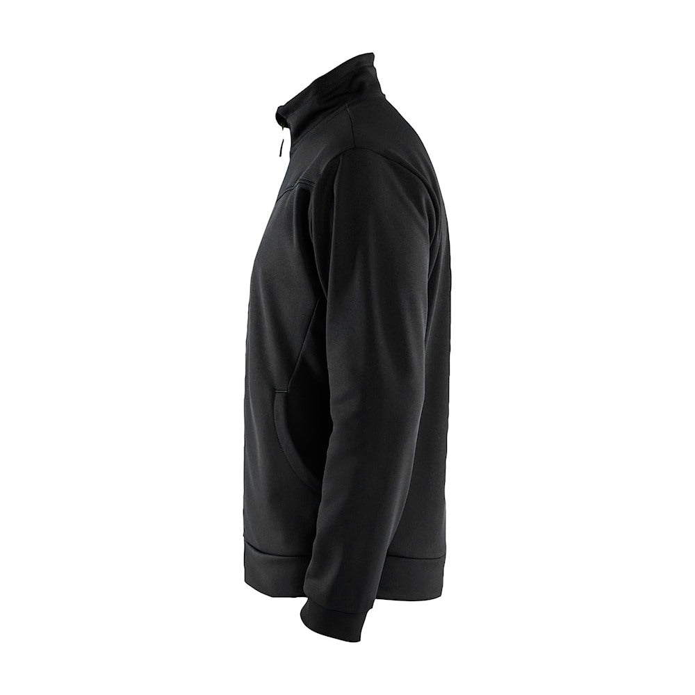 Blaklader Sweatshirt with Full Zip 3362 #colour_black-dark-grey