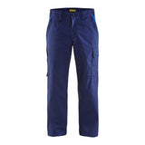 Blaklader Industry Trousers Stretch 1444 - Navy blue/Cornflower blue #colour_navy-blue-cornflower-blue